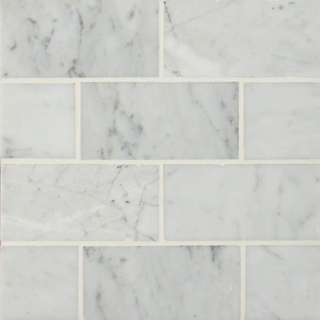 Picture of MS International - Marble 3 x 6 Honed Carrara White