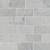 Picture of MS International - Marble Mosaics Brick 2 x 4 Polished Carrara White