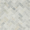 Picture of MS International - Marble Mosaics Herringbone Honed Arabescato Carrara