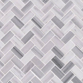 Picture of MS International - Marble Mosaics Herringbone Polished Bergamo Polished