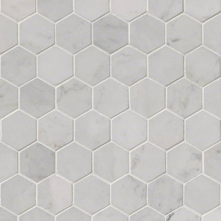 Picture of MS International - Marble Mosaics Hexagon 2 x 2 Polished Carrara White