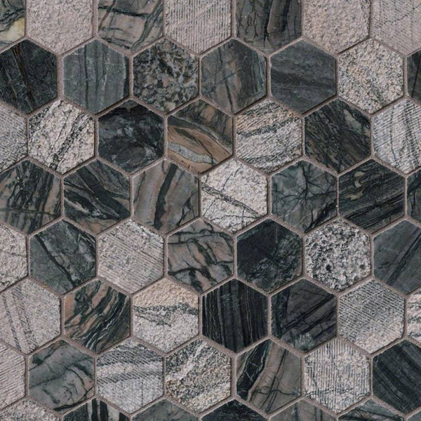 Picture of MS International - Marble Mosaics Hexagon 2 x 2 Polished Henley