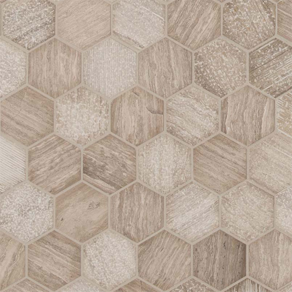 Picture of MS International - Marble Mosaics Hexagon 2 x 2 Polished Honey Comb