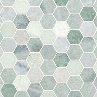 Picture of MS International - Marble Mosaics Hexagon 2 x 2 Polished Icelandic Green