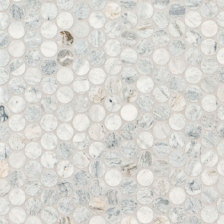 Picture of MS International - Marble Mosaics Round Honed Capri Blue