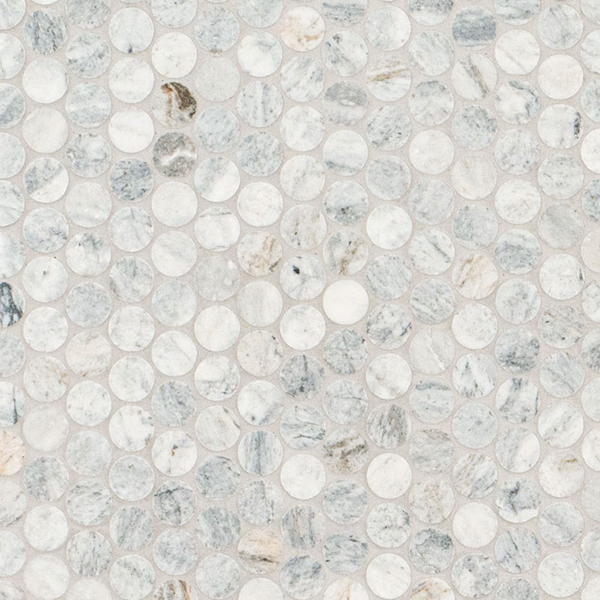 Picture of MS International - Marble Mosaics Round Honed Capri Blue