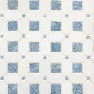 Picture of MS International - Marble Mosaics Geometrica Azula Hatchwork