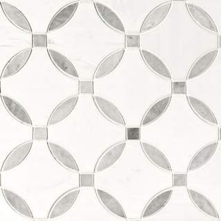 Picture of MS International - Marble Mosaics Geometrica Bianco Dolomite Lola