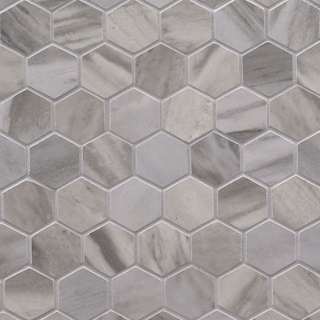 Picture of MS International - Eden Hexagon Mosaic 2 x 2 Bardiglio
