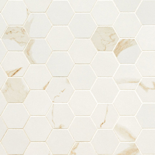 Picture of MS International - Eden Hexagon Mosaic 2 x 2 Calacatta