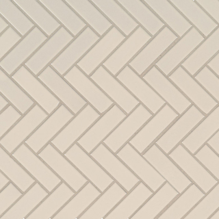 Picture of MS International - Retro Mosaic Glossy Almond Herringbone