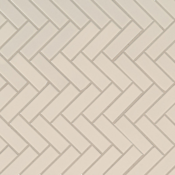 Picture of MS International - Retro Mosaic Glossy Almond Herringbone