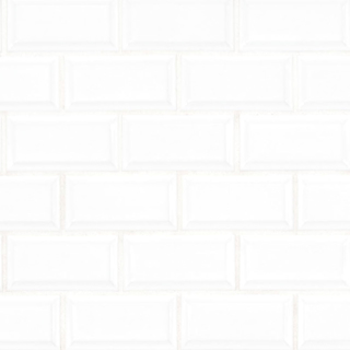 Picture of MS International - Retro Mosaic Glossy White Brick 2x4 Beveled