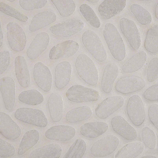 Picture of MS International - Rio Lago Pebble Mosaics 12 X 12 Tumbled White