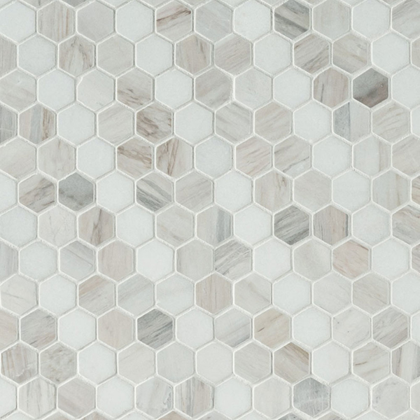 Picture of MS International - Marble Mosaics Hexagon 1 X 1 Polished Angora Sazi