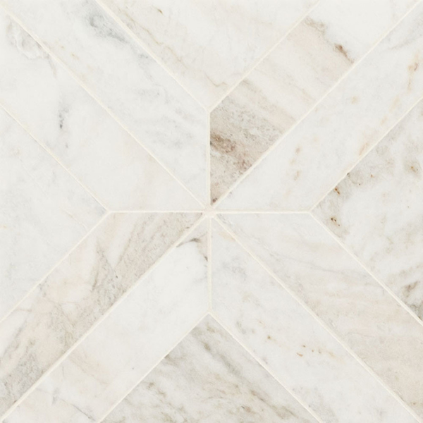 Picture of MS International - Marble Mosaics Other Honed Arabescato Venato Argyle