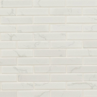 Picture of MS International - Porcelain Mosaics Carrara 1x4