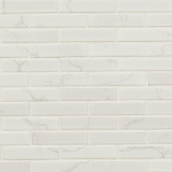 Picture of MS International - Porcelain Mosaics Carrara 1x4