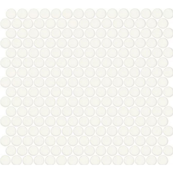 Picture of Daltile - Color Wheel Mosaic Penny Round Matte Arctic White