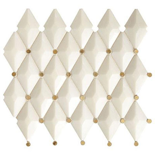 Picture of Marazzi - Castellina Harlequin White Brass