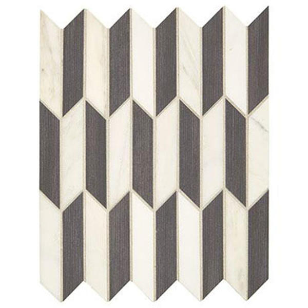 Picture of Marazzi - Castellina Neo Arrow White Midnight Gray