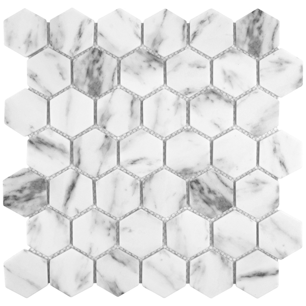 Picture of Anthology Tile - Fabrique and Nature Hex Mosaic Carrara Hex