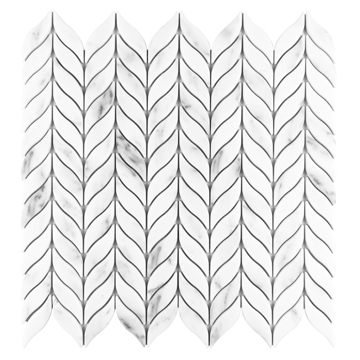 Picture of Anthology Tile - Fabrique and Nature Willow Mosaic Carrara Willow
