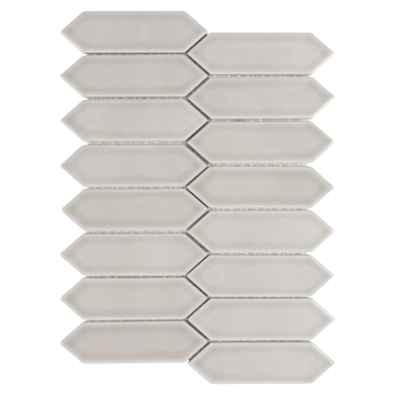 Picture of Anthology Tile - Foundations Picketfence Mosaic Picketfence Pewter