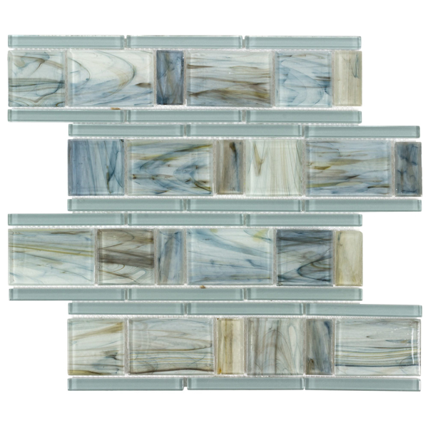 Picture of Anthology Tile - Glassique Interlude Mosaic Interlude Lagoon