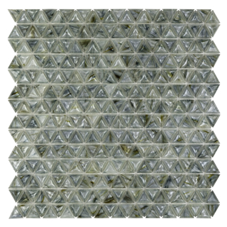 Picture of Anthology Tile - Glassique Mini Triangle Mosaic Mini Triangle Lagoon