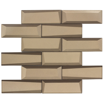 Picture of Anthology Tile - Monet Magic Bricks Mosaic Champagne Bricks