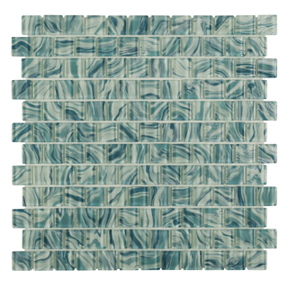Picture of Anthology Tile - Oceanique 1 x 1 Mosaic High Tide Turquoise