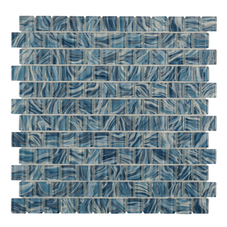 Picture of Anthology Tile - Oceanique 1 x 1 Mosaic High Tide Teal