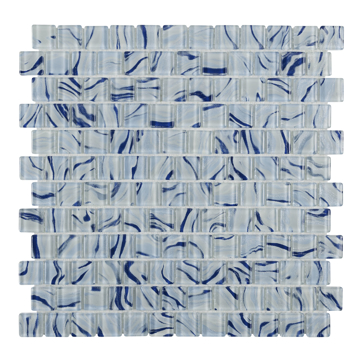 Picture of Anthology Tile - Oceanique 1 x 1 Mosaic High Tide Sky Blue