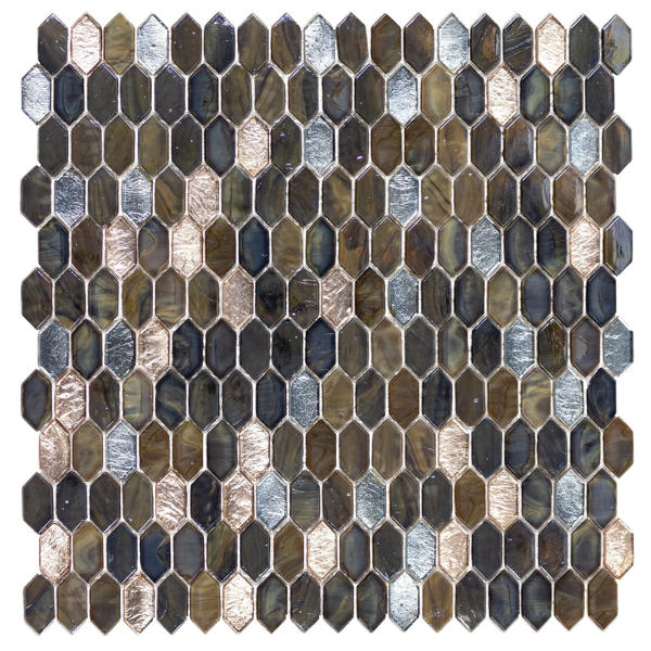 Picture of Anthology Tile - Royal Gems Mosaic Regal Tigers Eye