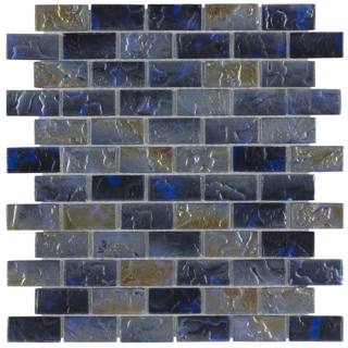 Picture of Anthology Tile - Splash 1 x 2 Brick Mosaic Oceana Seas