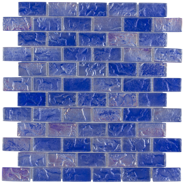 Picture of Anthology Tile - Splash 1 x 2 Brick Mosaic Adriatic Seas