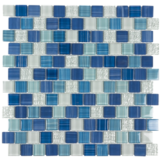 Picture of Anthology Tile - Splash Offset Mosaic Aegean