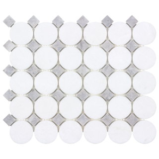 Picture of Anthology Tile - The Finish Line Buttons Mosaic Manor Gray Buttons