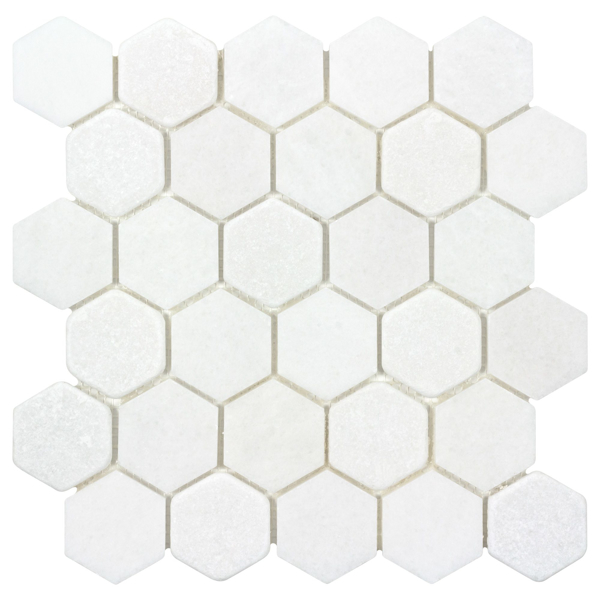 Picture of Anthology Tile - The Finish Line Hive Mosaic Hive Regency White