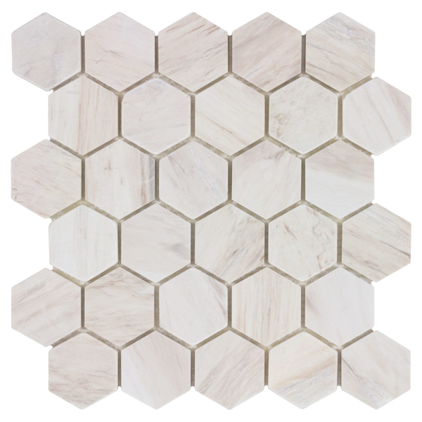 Picture of Anthology Tile - The Finish Line Hive Mosaic Hive Pale Beige