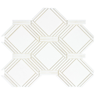 Picture of Anthology Tile - The Finish Line Regal Mosaic Regal Regency White