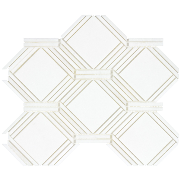 Picture of Anthology Tile - The Finish Line Regal Mosaic Regal Regency White