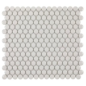Picture of Anthology Tile - Porcelart Penny Round Pearl Glossy
