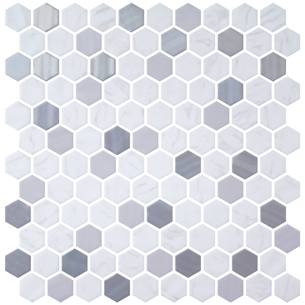 Picture of Onix Mosaico - Hexagon Blends Metal Carrara