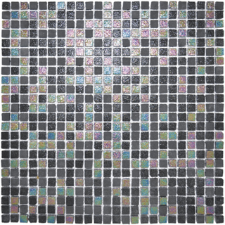 Picture of Happy Floors - Endura Micro Mosaic Dark Iridescent Tumbled