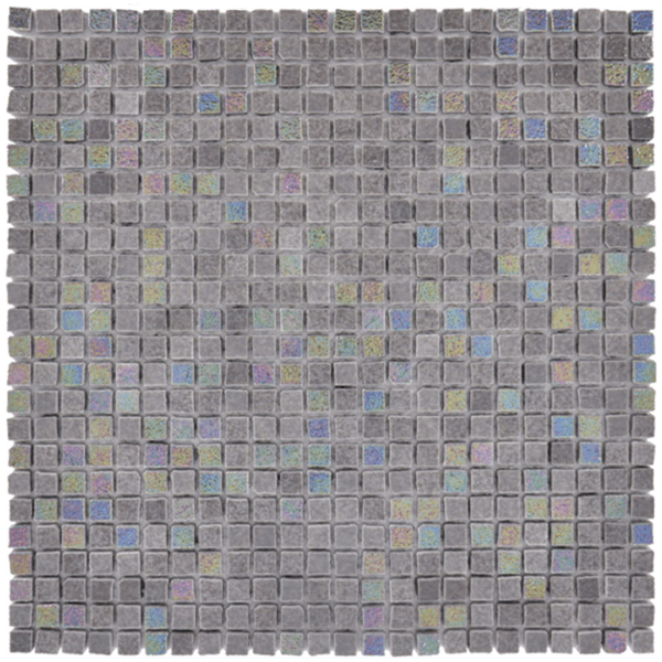 Picture of Happy Floors - Endura Micro Mosaic Grey Iridescent Tumbled