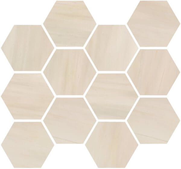 Picture of Happy Floors - Dolomite Hexagon Mosaic Beige Polished