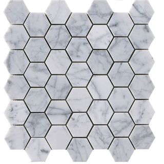 Picture of Happy Floors - Stone and Marble Hexagon Carrara