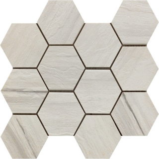 Picture of Happy Floors - Paint Stone Hexagon Mosaic White